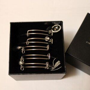 Christopher & Banks Silver Bangle Bracelet Boxed Set - New in Box